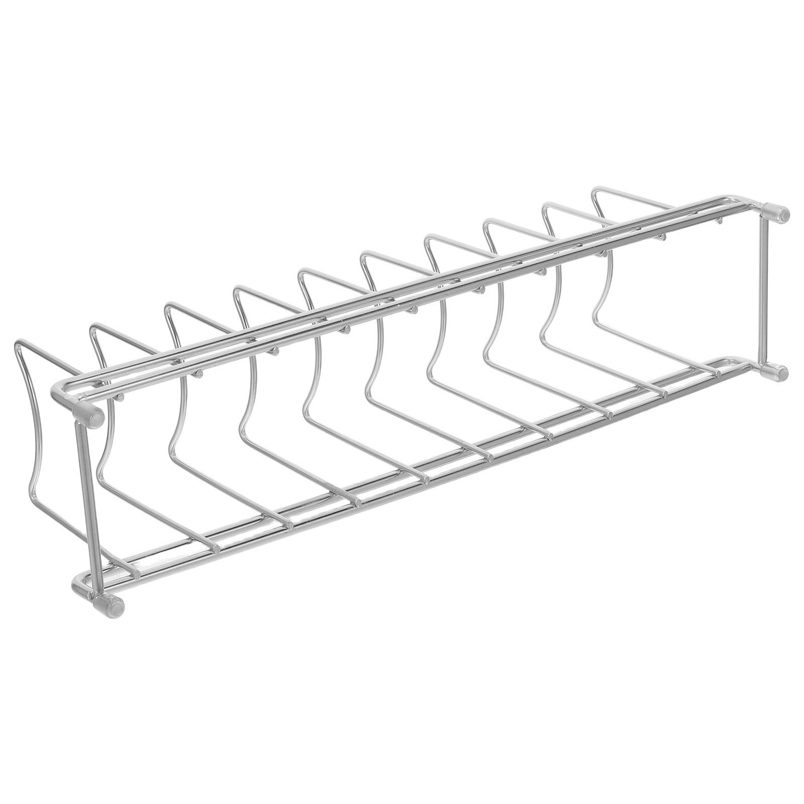 Kitchen Cabinet Baking Organizer - رف منظم لأغطية الأواني من الفولاذ