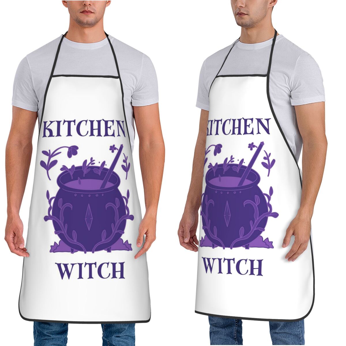 مرايل مطبخ بنفسجية بتصميم كاول - مراجعة Kitchen Witch Baking وسعره