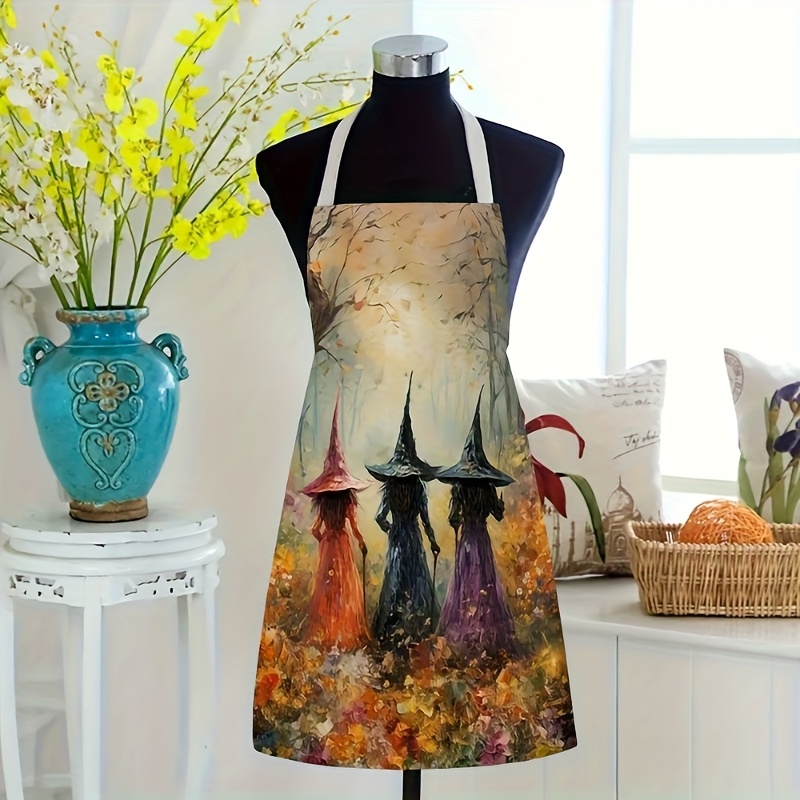 مريلة هالوين للنساء بتصميم ساح - مراجعة Kitchen Witch Baking وسعره