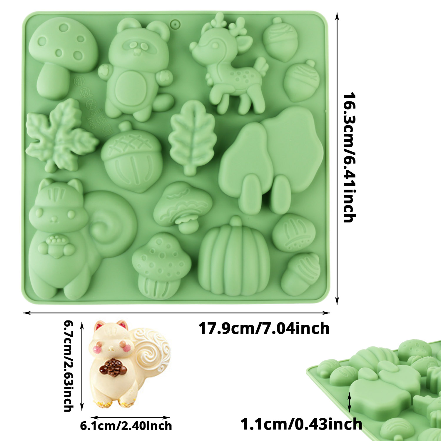 قالب كيك سيليكون على شكل حيوان - مراجعة Kitchen Baking Molds وسعره