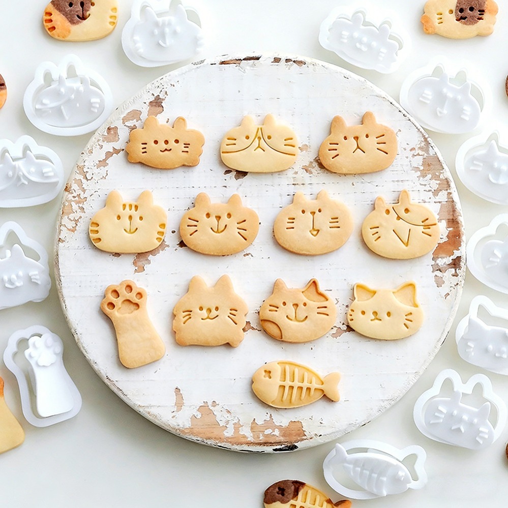 قوالب تقطيع الكوكيز على شكل قط - مراجعة Kitchen Baking Supplies وسعره