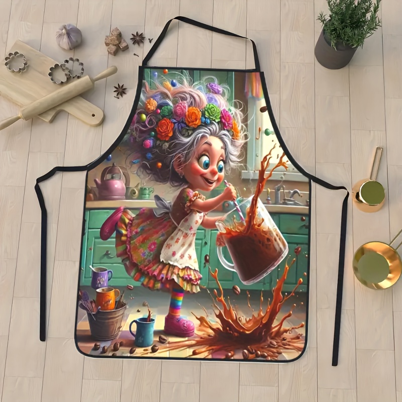 مريلة مطبخ بتصميم ساحرة لطيفة  - مراجعة Kitchen Witch Baking وسعره